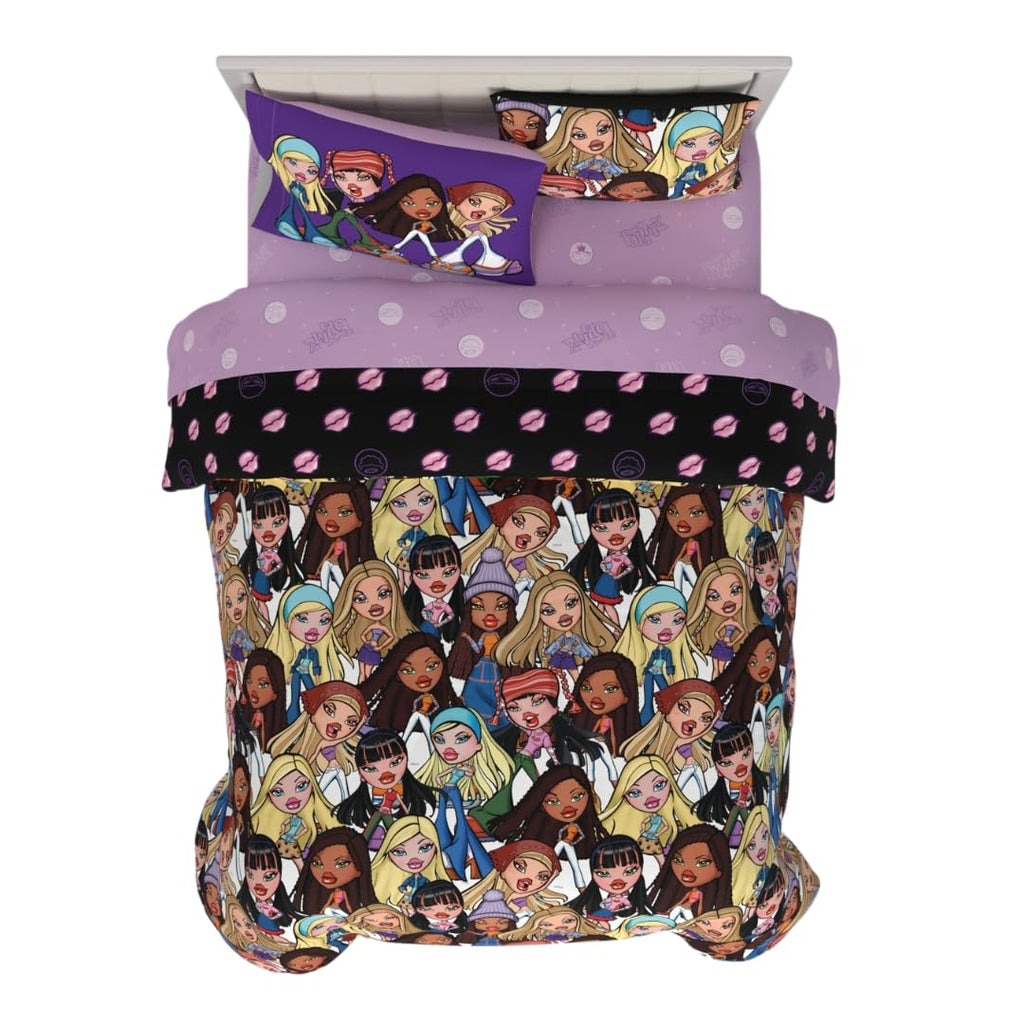 Franco Bratz Fashion Bedding 7 Piece Queen Microfiber Comforter and Sheet Set
