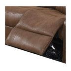 Simple Relax Breathable Leatherette Motion Bucket Seats Sofa, Brown