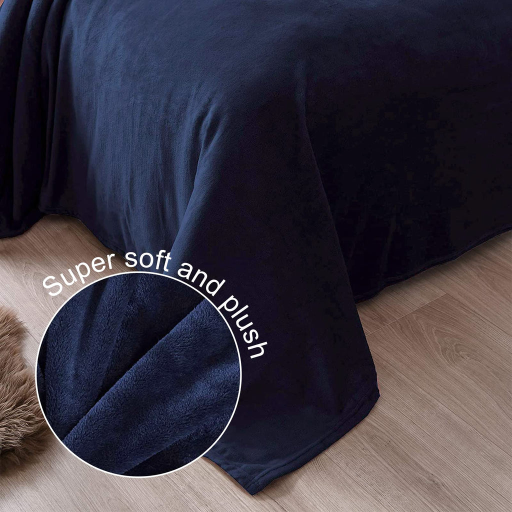 Exclusivo Mezcla Fleece Blanket Twin Size For Bed, Super Soft And Warm, All Season Use, Cozy, Plush, Lightweight, 60X80 Inches N