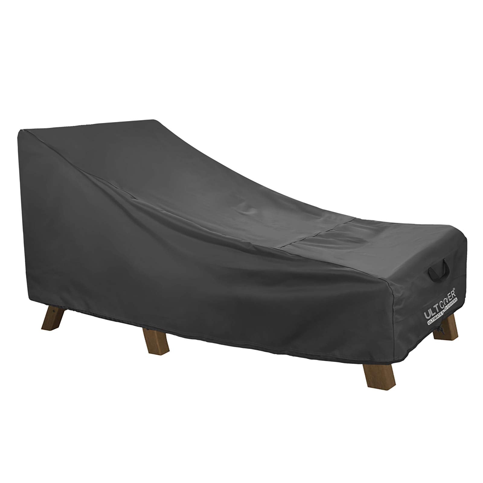 Ultcover Waterproof Patio Lounge Chair Cover Heavy Duty Outdoor Chaise Lounge Covers - 68L X 30W X 30H Inch, Black