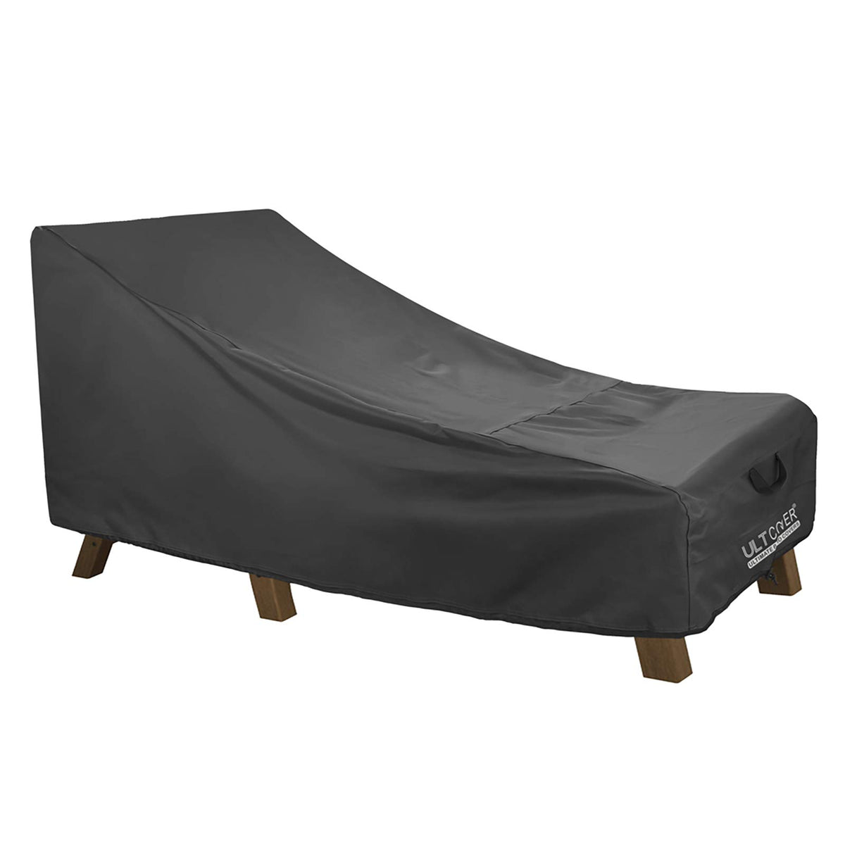 Ultcover Waterproof Patio Lounge Chair Cover Heavy Duty Outdoor Chaise Lounge Covers - 72L X 28W X 30H Inch, Black