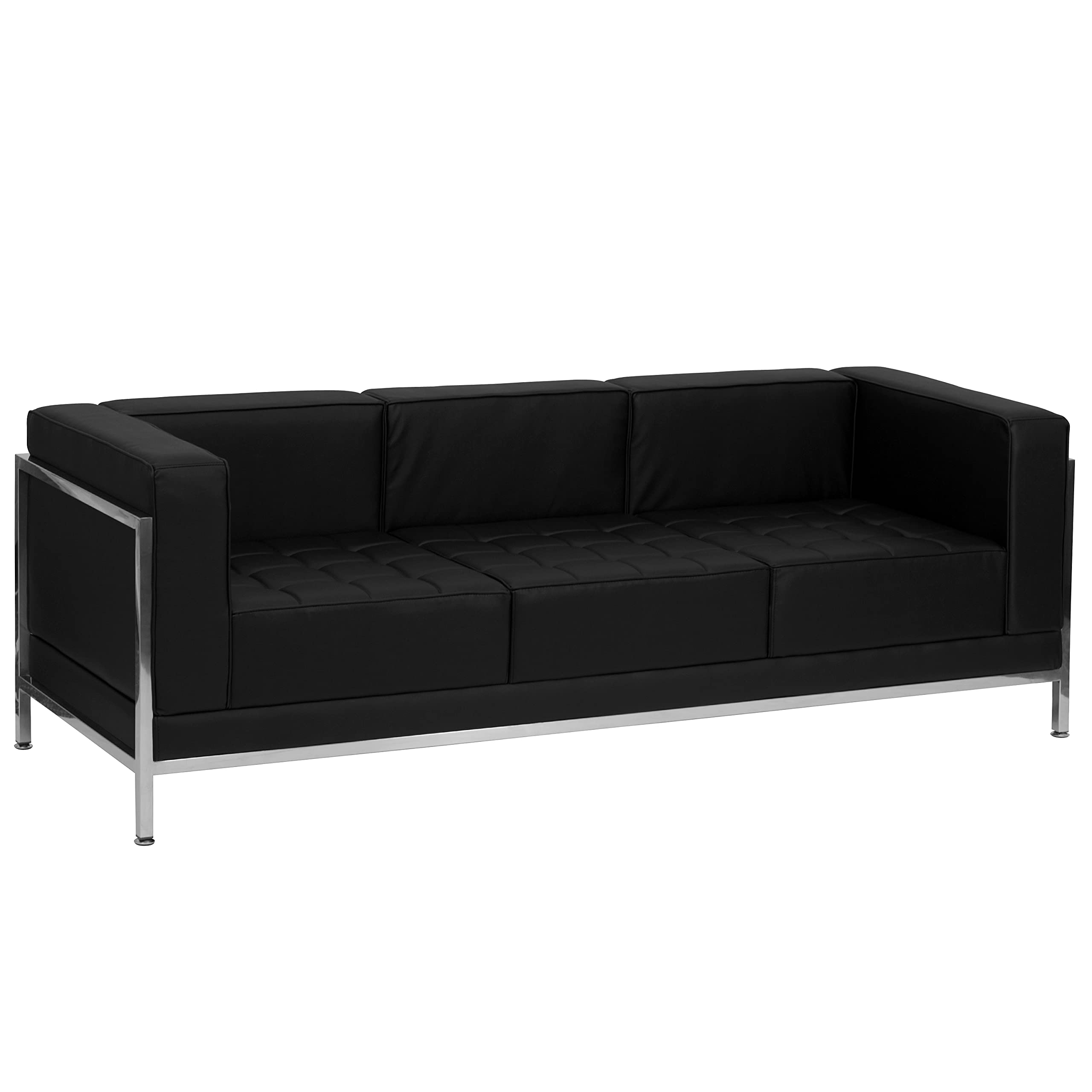 Flash Furniture HERCULES Imagination Series Black LeatherSoft Sofa & Chair Set