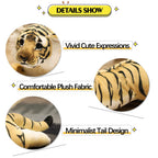 Gisqis Tiger Stuffed Animals, 19' Stuffed Tiger Animal Plush Toys Safari Cute Realistic Tiger Plush Gifts For Kids Soft Pillow