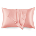 Love'S Cabin Silk Satin Pillowcase For Hair And Skin (Coral, 20X36 Inches) Slip King Size Pillow Cases Set Of 2 - Satin Cooling