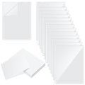 Self Adhesive Display Pockets Peel And Stick Clear Paper Sleeves Wall And Door Communication Clear Adhesive Sheet Protector Lett