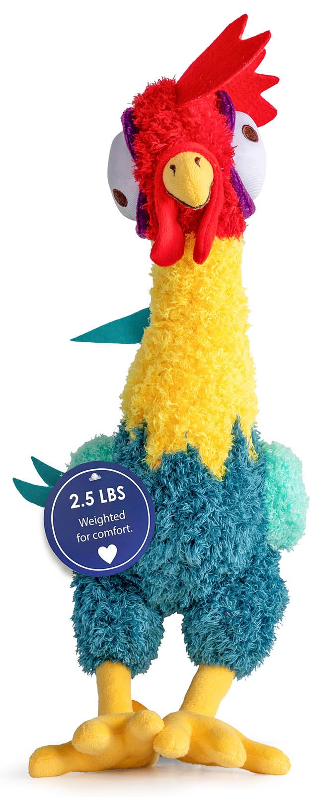 Weighted Disney Moana Hei Hei Fuzzy Plush Pillow Buddy - 2.5 Lbs Super Soft Stuffed Pillow - 20 Inches