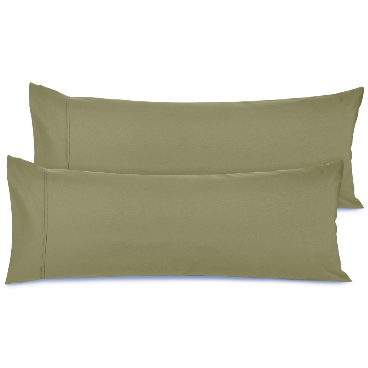 Nestl Body Pillow Cover - Soft Body Pillow Pillowcase - Lightweight Sage Green Pillowcase - Microfiber Body Pillow Case Cover -