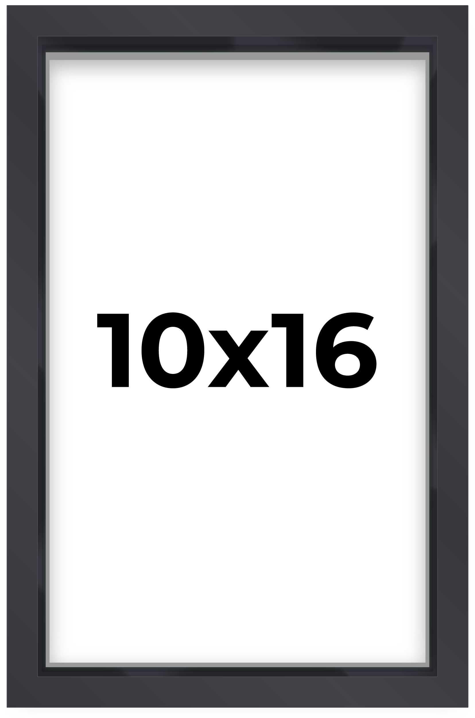 10x16 Shadow Box Frame Contemporary Black | 1'' Depth of Usable Space| Interior Size 10x16 or 16x10 Inches| UV Resistant Acrylic