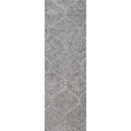 Rizzy Home Alora Decor London 2'6" X 8' Trellis Gray/Gray/Rust/Blue Hand-Tufted Area Rug
