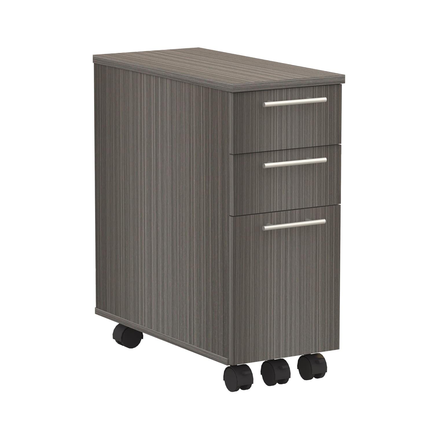 Safco Skinny Pedestal In Textured Driftwood Finish Absptdw