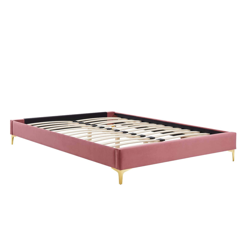 Modway Mod-6306-Dus Sutton Full Performance Velvet Bed Frame, Dusty Rose