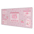 Pink Game Strawberry Milk Gaming Mouse Pad Xl, Large Extended Mousepad Desk Pad, Long Nonslip Rubber Mice Mats Stitched Edges Pl