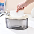 waqif Facial Tissue Box Holder Spring Paper Towel Box, Desktop Towel Drawer, Coffee Table Decoration Household Creative Paper Dr
