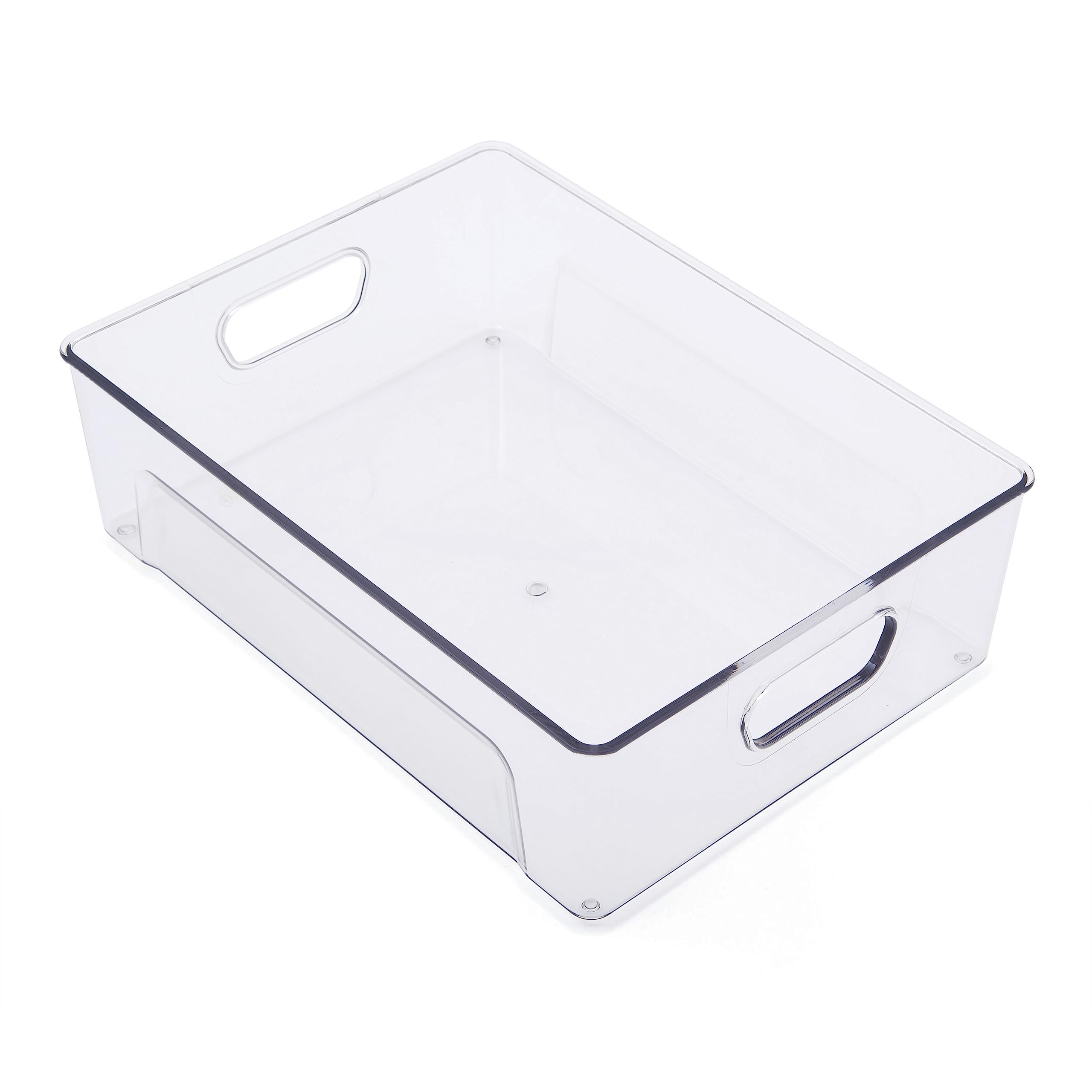 Copco Mini Large Storage Bin, 11.5 x 8.5 x 3.5 Inch, Clear