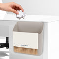 Mini Trash Can Broom Dustpan: Small Hangable Compact Garbage Lint Bin