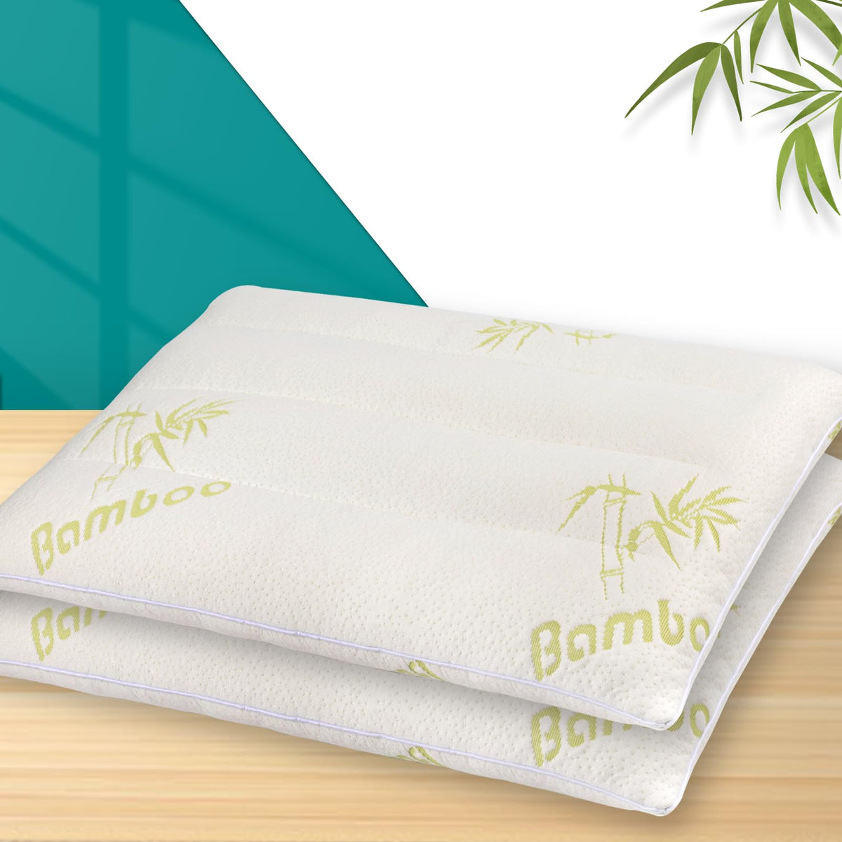 Minupwell 2 Packs Ultra Thin Pillows, Flat Pillows For Sleeping Thin, 7D High Support 2.5 Inch Height Slim Bed Pillows For Stoma