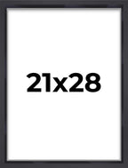 21x28 Shadow Box Frame Contemporary Black | 1'' Depth of Usable Space| Interior Size 21x28 or 28x21 Inches| UV Resistant Acrylic