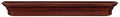 Pearl Mantels 490-72-70 Lindon Wood Wall Shelf, 72-Inch, Distressed Cherry