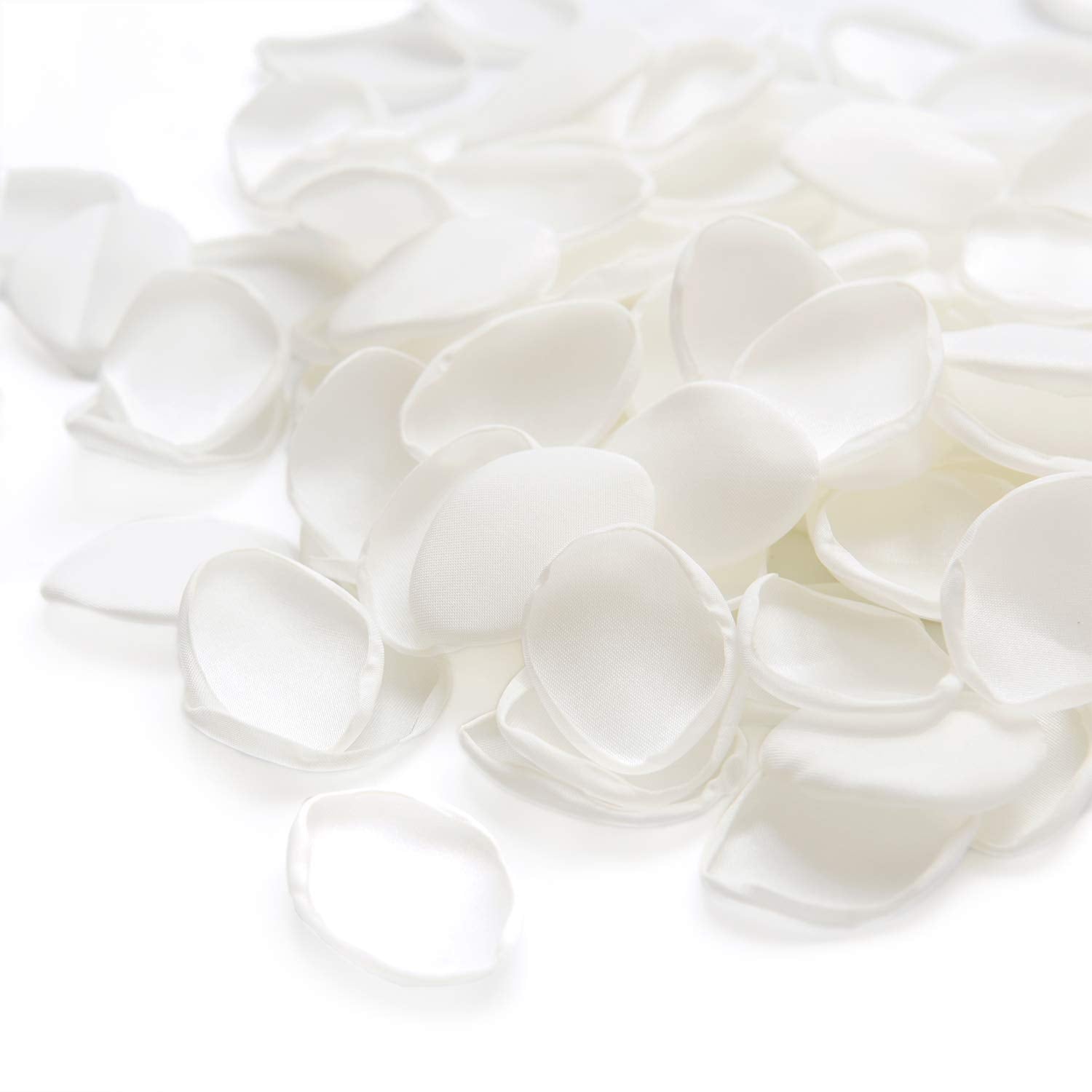 Lings Moment White Rose Petals for Wedding, Ivory Artificial Flower Petals for Wedding Aisle, Flower Girl Baskets, Centerpieces