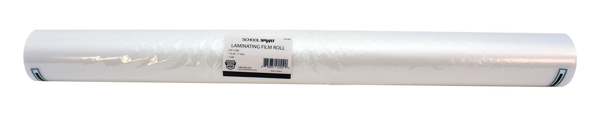 School Smart - 1277258 Laminating Film 1.5 Mil Roll - 25 Inch X 200 Foot - 1 Inch Core