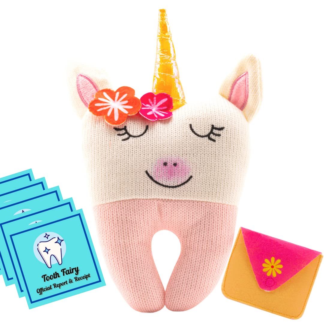 Tooth Fairy Pillow - Our Tooth Fairy Pillows Are For Girls And Boys - This Tooth Fairy Kit Includes 5 Notecards And A Keepsake P