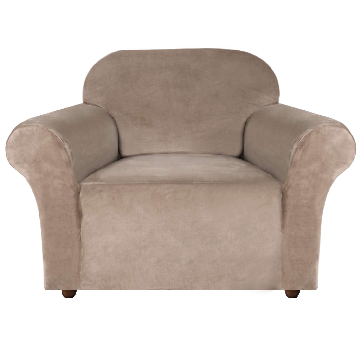 Turquoize Stretch Velvet Chair Cover Sofa Chair Covers For Living Room Armchair Cover Chair Slip Covers With Arms Chair Slipcove