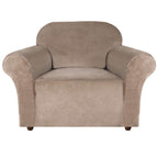 Turquoize Stretch Velvet Chair Cover Sofa Chair Covers For Living Room Armchair Cover Chair Slip Covers With Arms Chair Slipcove