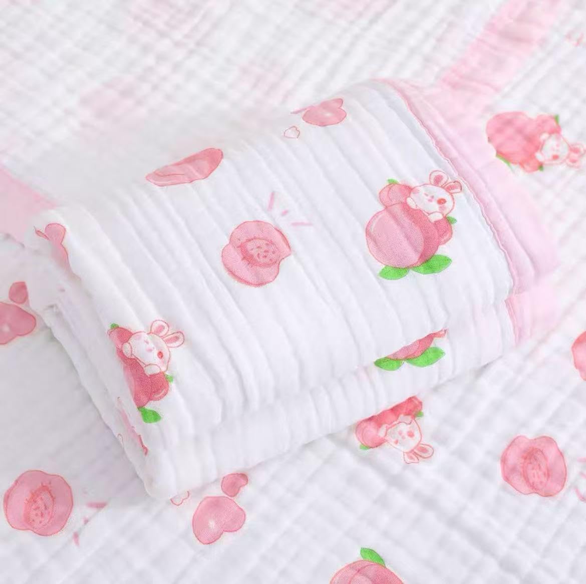 CozyHut UltraSoft 6Layer Muslin Blanket for Baby | Breathable Cotton Blanket for Kids | Perfect for Newborns to 5 Years | 110c