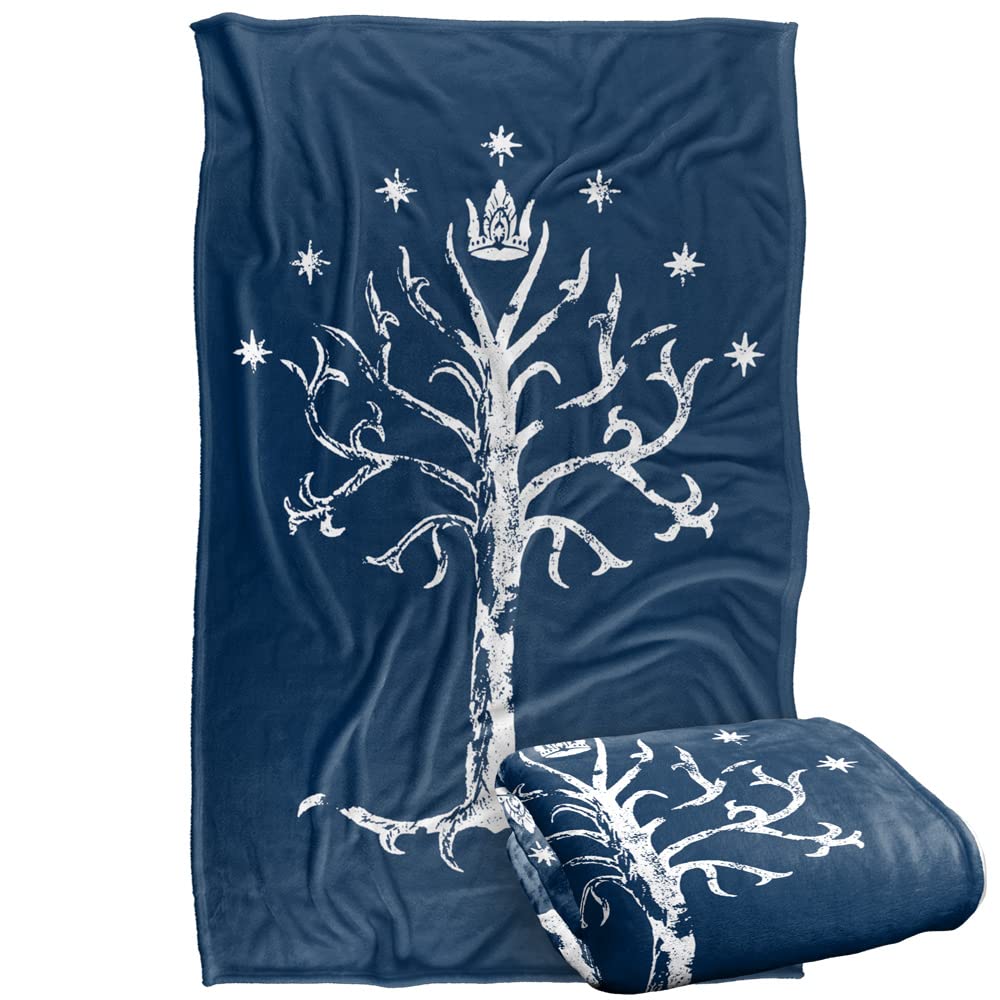 The Lord Of The Rings Blanket, 36'X58' Tree Of Gondor Silky Touch Super Soft Throw Blanket