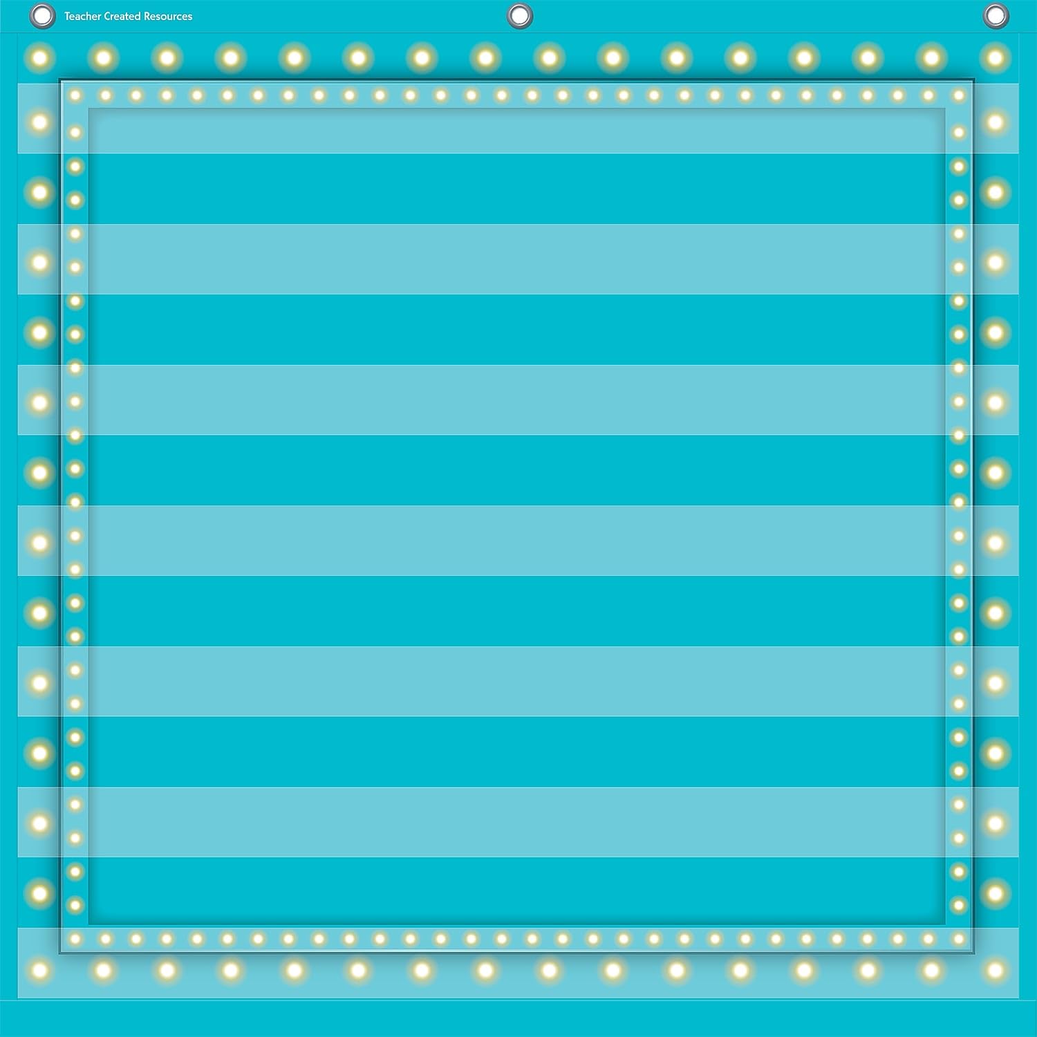 Teacher Created Resources Light Blue Marquee 7 Pocket Chart (28' X 28')