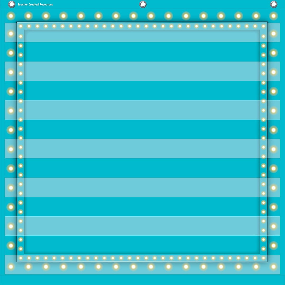 Teacher Created Resources Light Blue Marquee 7 Pocket Chart (28' X 28')