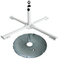 Ammsun Foldable Portable Beach Umbrella Stand-Portable Patio Umbrella Base Holder,Outdoor Sunshade Anchor,With Weight Bag,Rust F