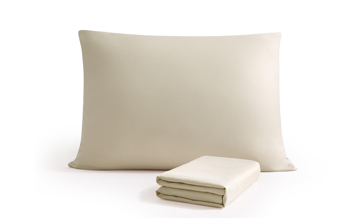 Arianaut Beige Pillow Cases Set Of 2 Brushed Microfiber Soft Cooling King Size Pillow Cases Set Of 2 Light Weight Hypoallergenic