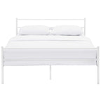 CasaFoyer Alina Platform Queen Bed Frame | Rustic Design | Sturdy Steel Frame | Supports 1323 lbs | No Box Spring Needed | Compatible with Memory Foam, Spring, Latex, Hybrid Mattresses | Mattress not included