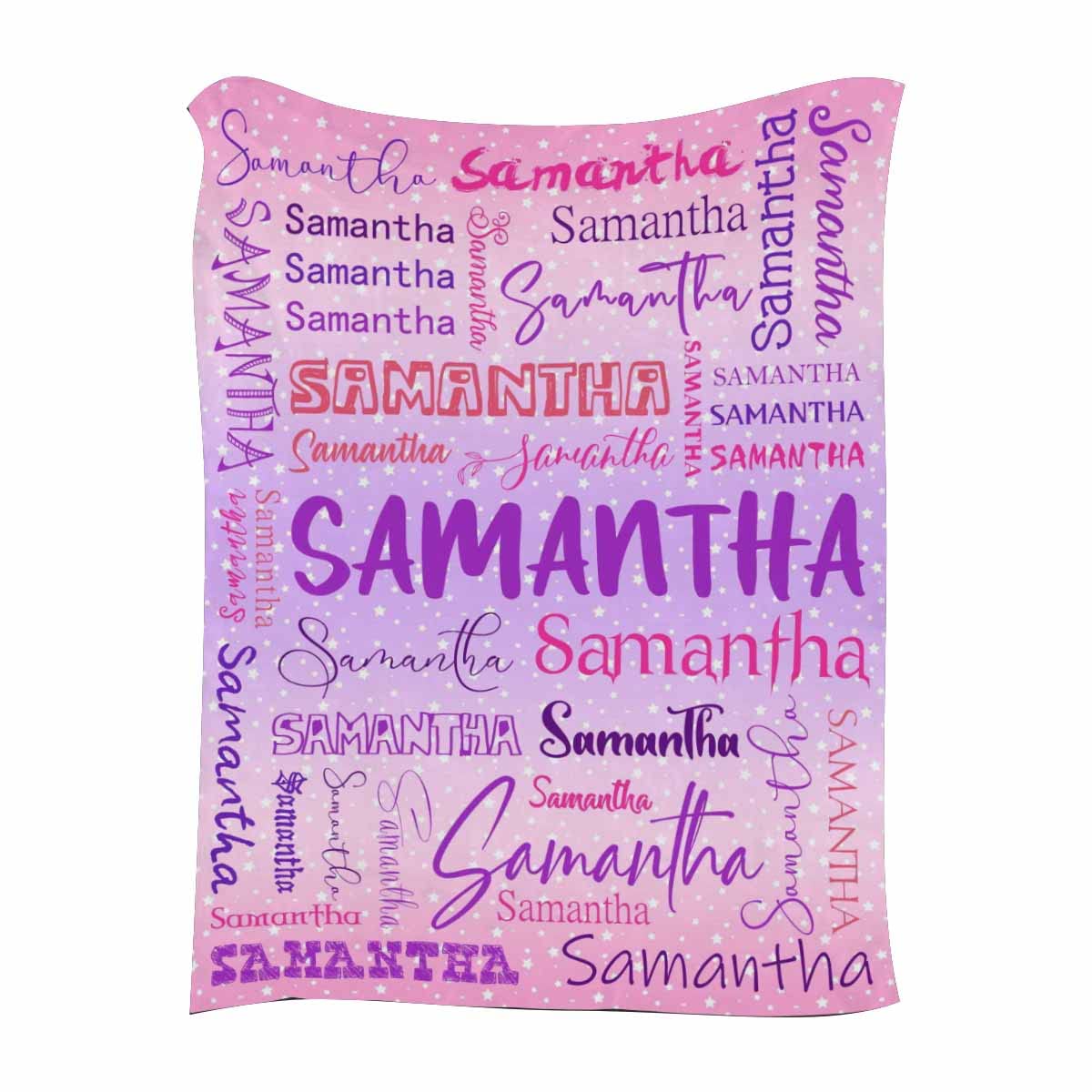 Artsadd Customized Blankets For Kids With Name, Custom Blankets With Name For Adult, Personalized Text Bed Blanket, Personalized