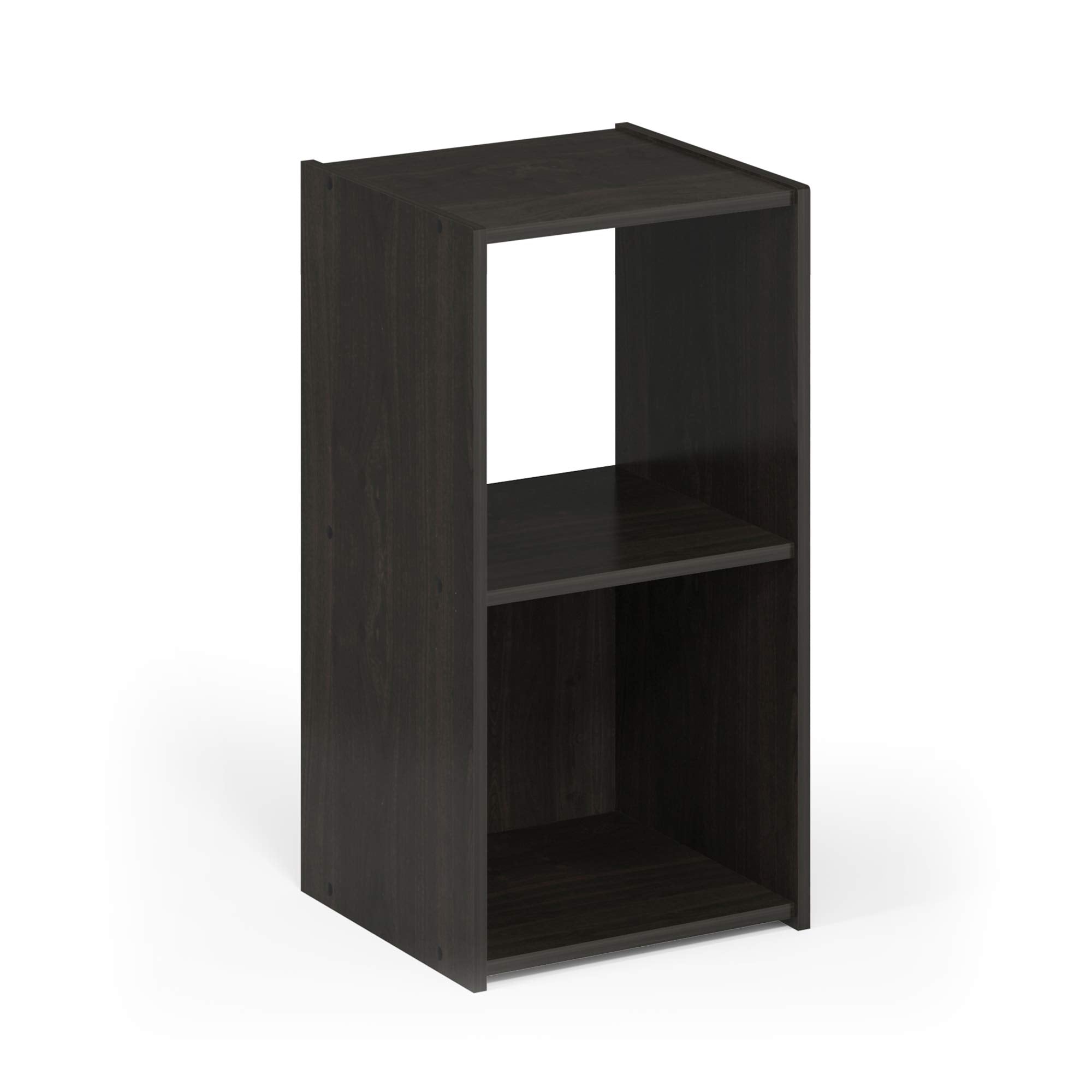 Furinno Pelli Cubic Storage Cabinet, 2x1, Espresso