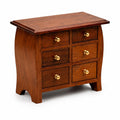 Handcrafted 6Drawer Wooden Miniature Chest For Storage
