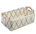 Small Basket Storage Baskets Bins Shelf Baskets Book Baskets Felt Storage Bin White Baskets for Organizing Toys Pet Toys Dippers