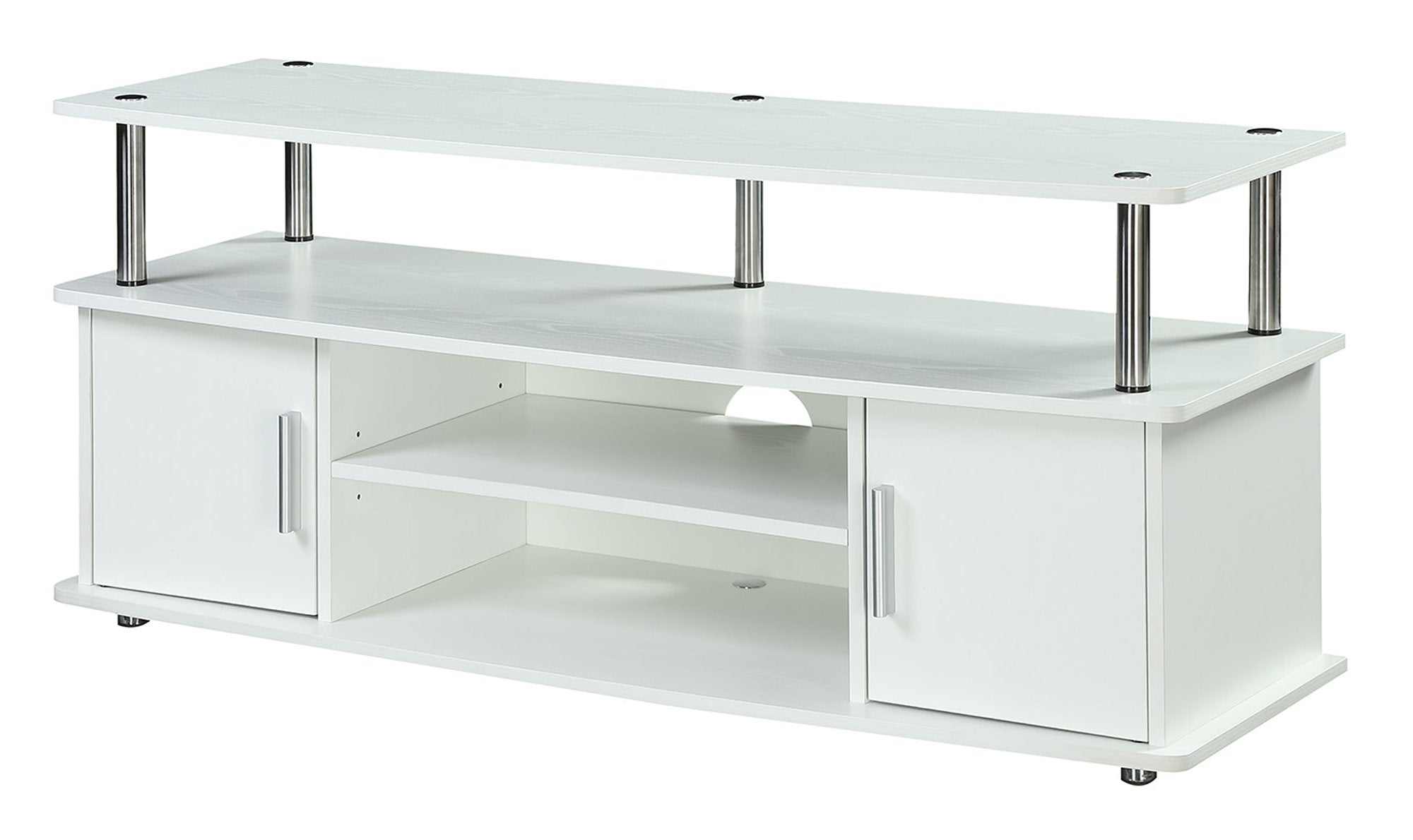 Convenience Concepts Designs2Go Monterey TV Stand with Cabinets and Shelves Home_Furniture_and_Decor, 47.25L x 15.75W x 21.25H, 