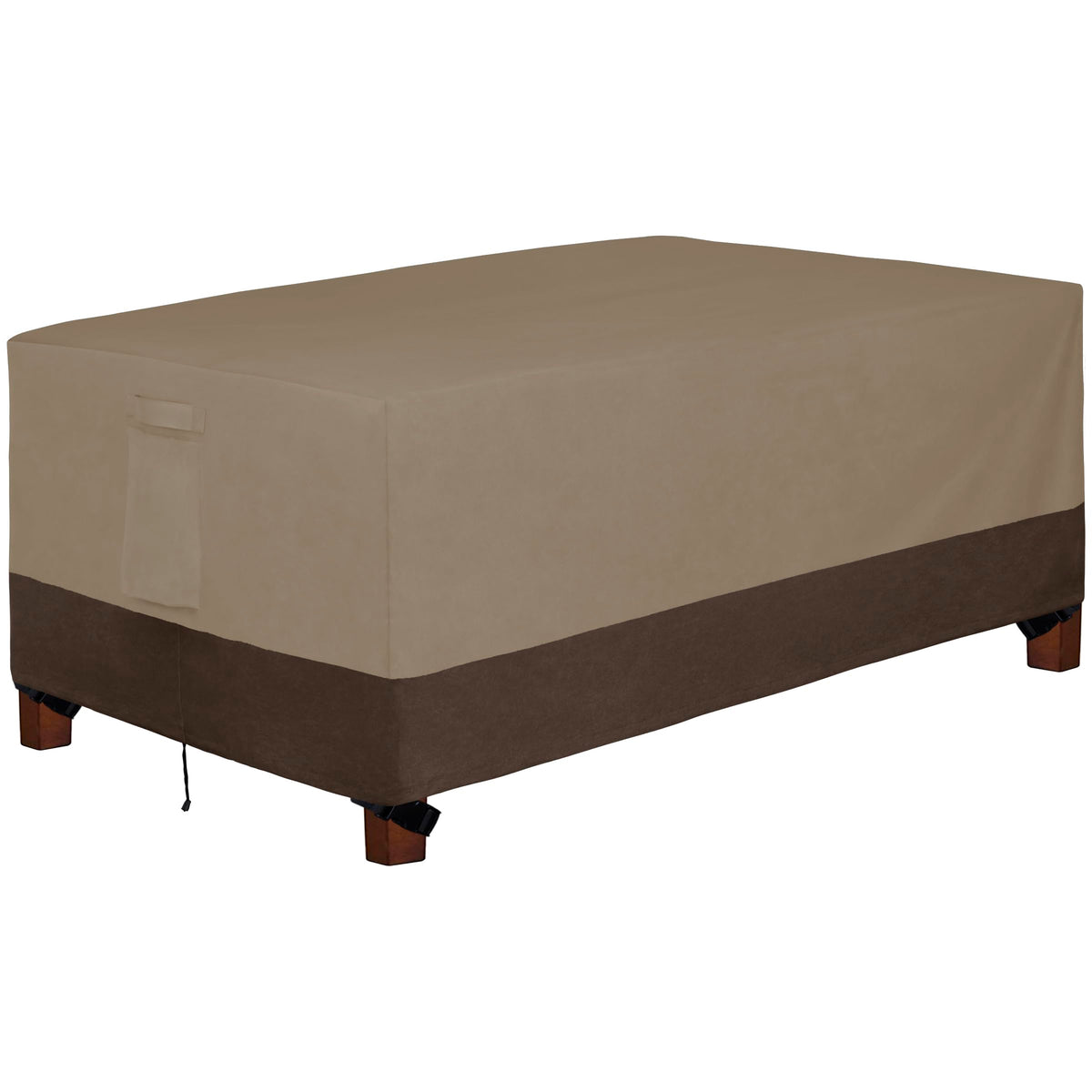 Easy-Going 600D Heavy Duty Rectangular Table Cover Uv Resistant And Waterproof Outdoor Lawn Patio Furniture Cover (72' Lx44 Wx2