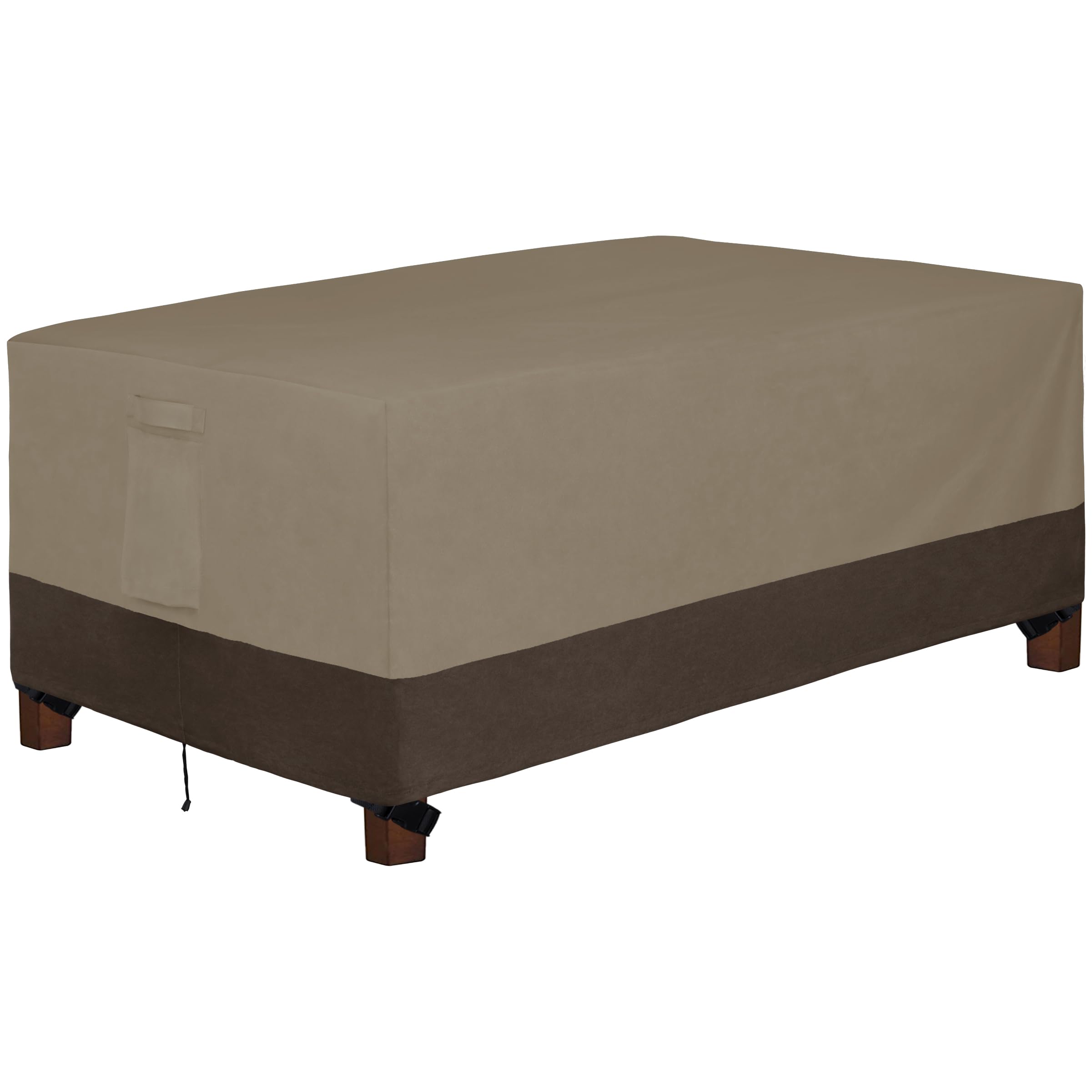 Easy-Going 600D Heavy Duty Rectangular Table Cover Uv Resistant And Waterproof Outdoor Lawn Patio Furniture Cover (72' Lx44 Wx2