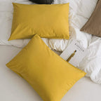 Jellymoni Pillowcases Standard Set Of 2 Cotton Envelope Pillow Covers Ginger 20  26In Bed Pillow Cases 100% Washed Cotton Soft B