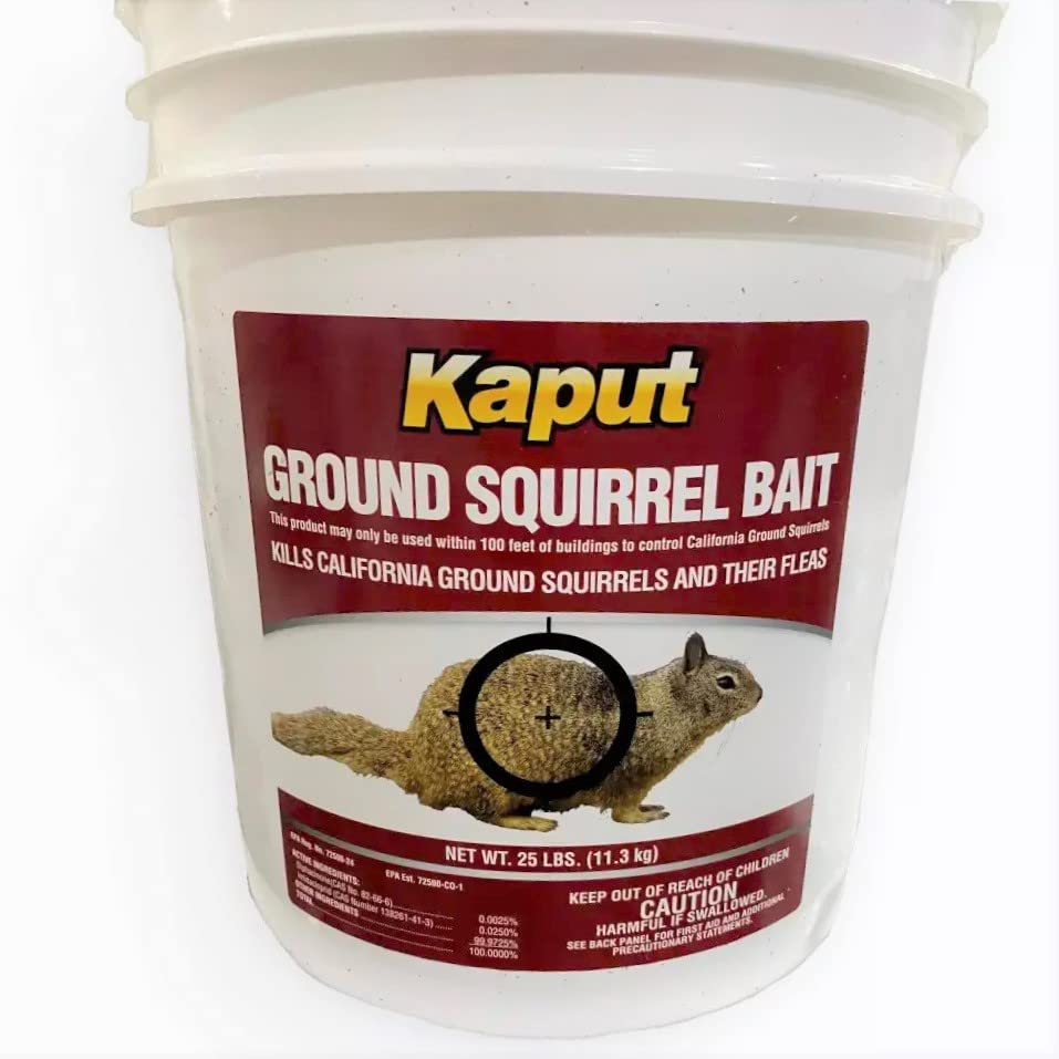 Kaput Ground Squirrel Bait - Kills Ground Squirrels - 25Lb.