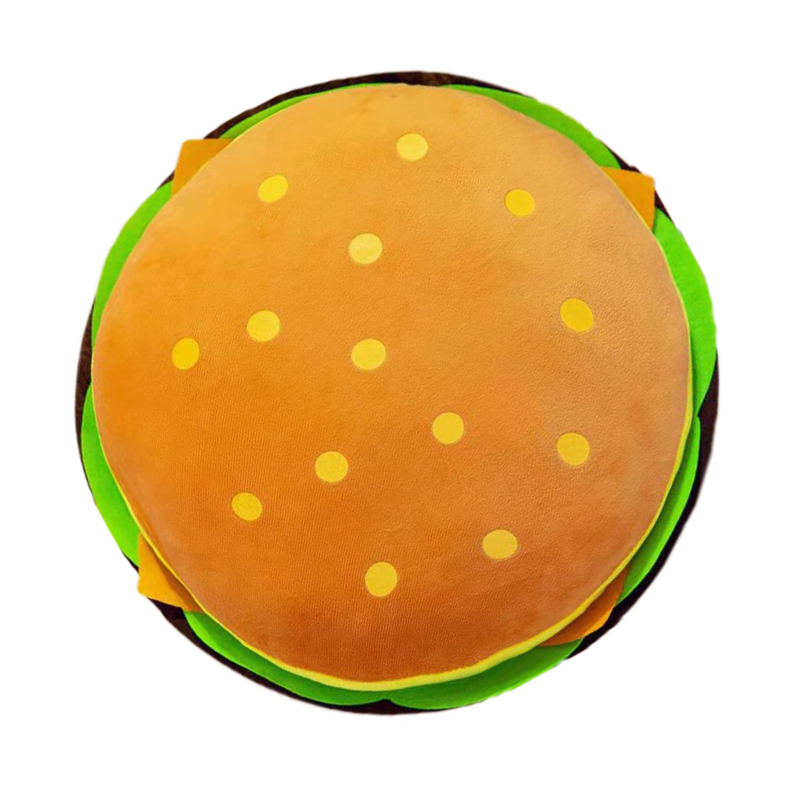 Zhidiloveyou Hamburger Pillow Plush Cheeseburger Toy Cute Stuffed Food Pillow For Kids, 11.8'