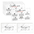 Handmade Candle Care Instruction Card, Candle Care Instruction Card, 3.5 x 2 inches for Handmade Candle Makers Soy Bees Wax Coco