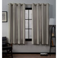 Exclusive Home Loha Linen Grommet Top Curtain Panel Pair, 54'X63', Vintage Linen