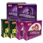Opium Cannabis Anti Incense Cones & Holder Bundle Variety Pack From Hem Trumiri Insense Insence