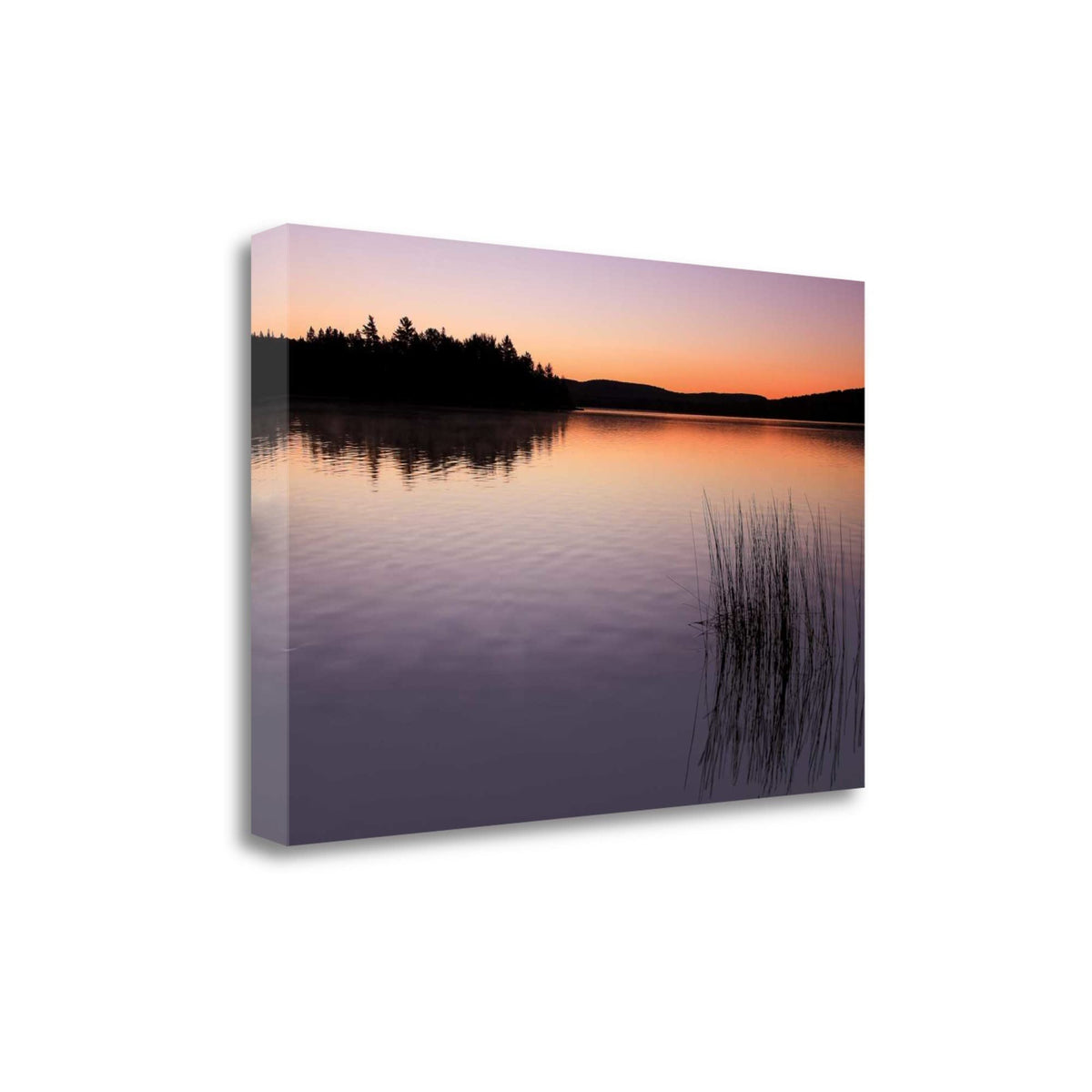 24' Breath Taking Sunrise over the Lake Gallery Wrap Canvas Wall Art