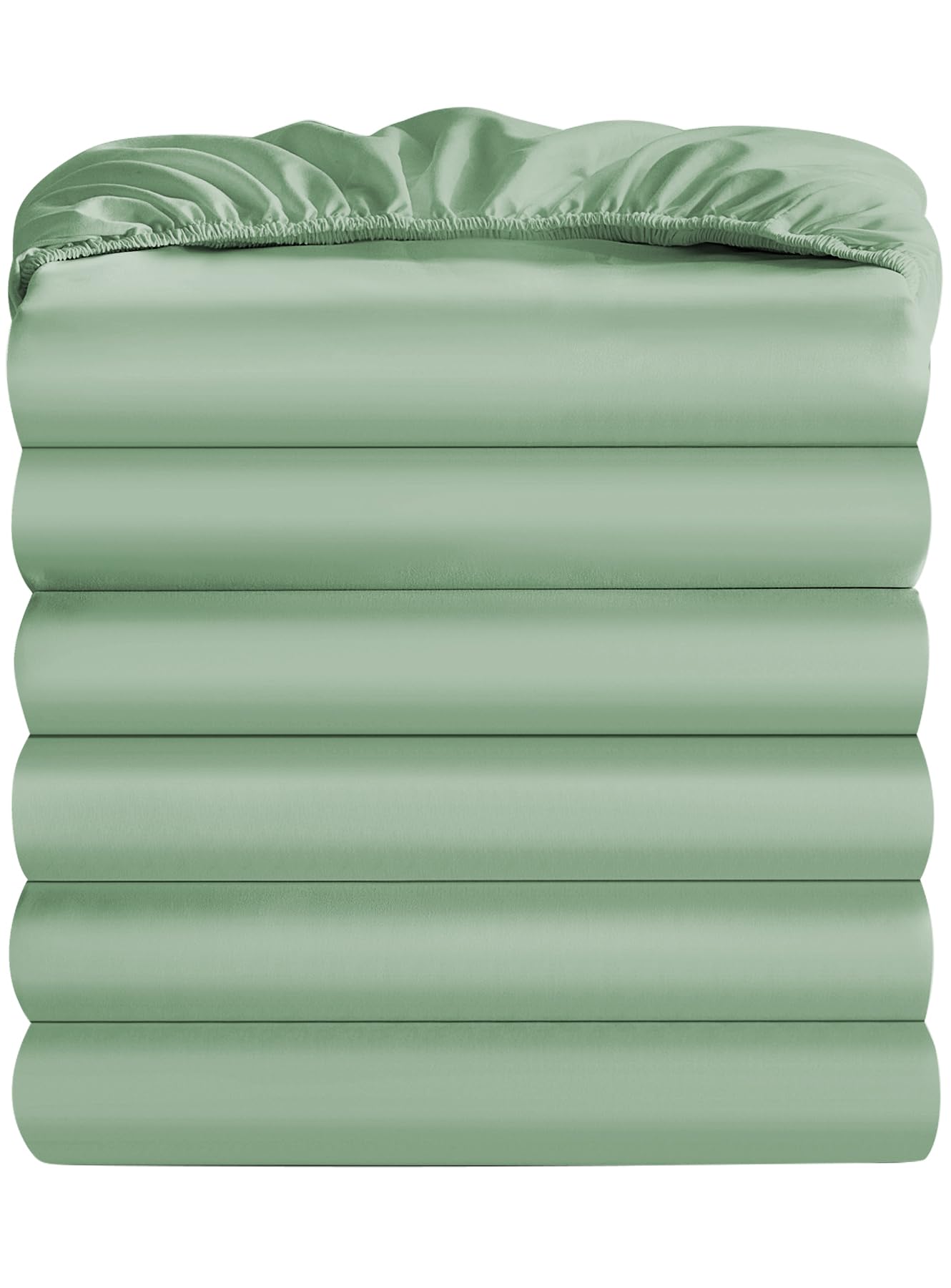 Maple&Stone Twin Fitted Sheet Only - Bulk Pack Of 6 Bottom Sheets - Premium Soft & Breathable, Brushed Microfiber Fabric For Twi