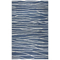 Rizzy Home Alora Decor Geneva 8' X 10' Lines Navy/Ivory Hand-Tufted Area Rug